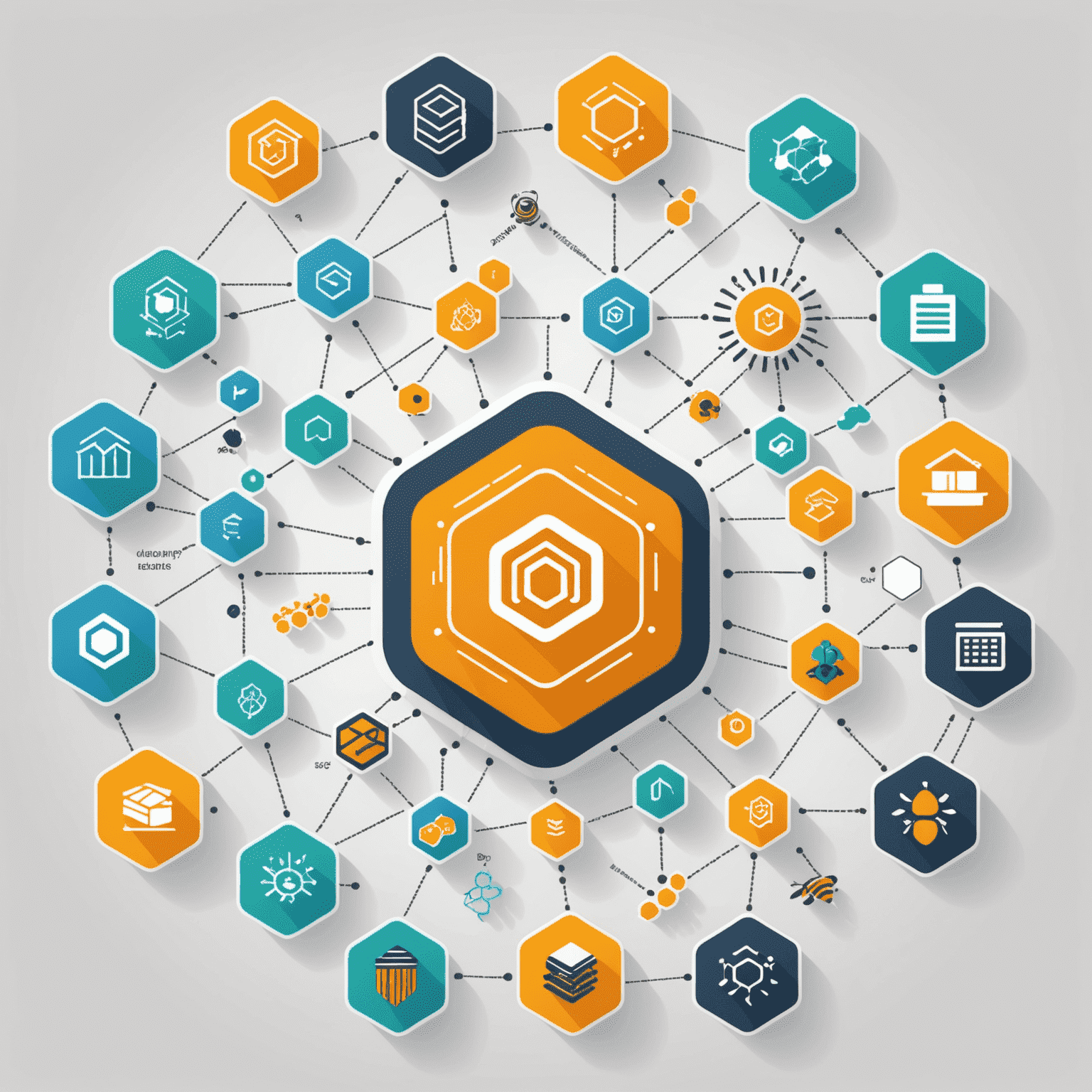 Data integration visualization showing multiple data sources flowing into ApiaryAnalytics platform. The image includes icons representing various data types such as spreadsheets, databases, IoT sensors, and cloud services, all converging into a central hub symbolizing the ApiaryAnalytics system.